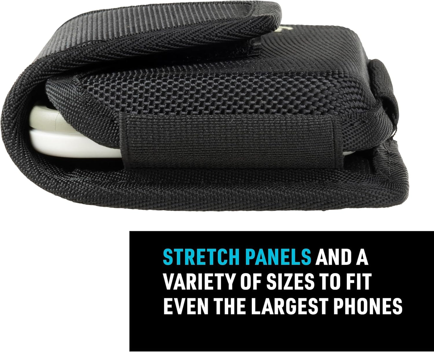 Nite Ize Clip Case Hardshell Universal Rugged Holster - Holster for Men's & Women's Belts - Utility Belt Pouch - Phone Accessories - Cell Phone Pouch - X-Large, Black