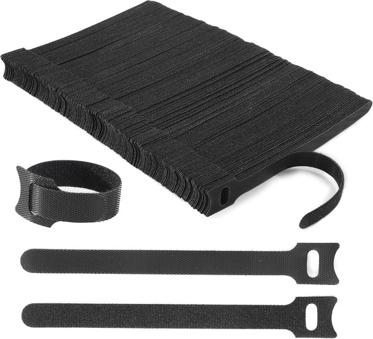 Reusable Cable Ties, 210 PCS 8 Inches Adjustable Cord Straps Wire Organizer Cord Wrap and Hook Loop Cable Management