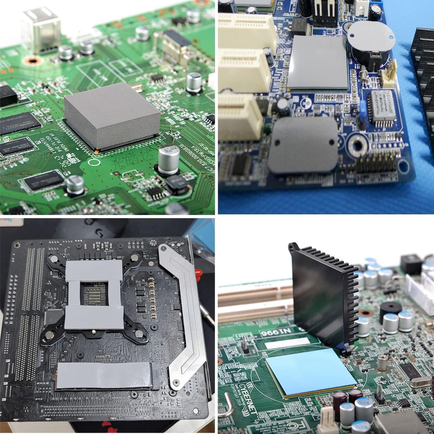 Aairhut Thermal Pads 13W/mK, 85 x 45 x 1.5mm Silicone Cooling Heatsink Thermal Pad GPU Non Conductive Heat Resistance Extreme Odyssey Cover with Dual Self-Adhesive Films for PC Laptop/CPU/LED