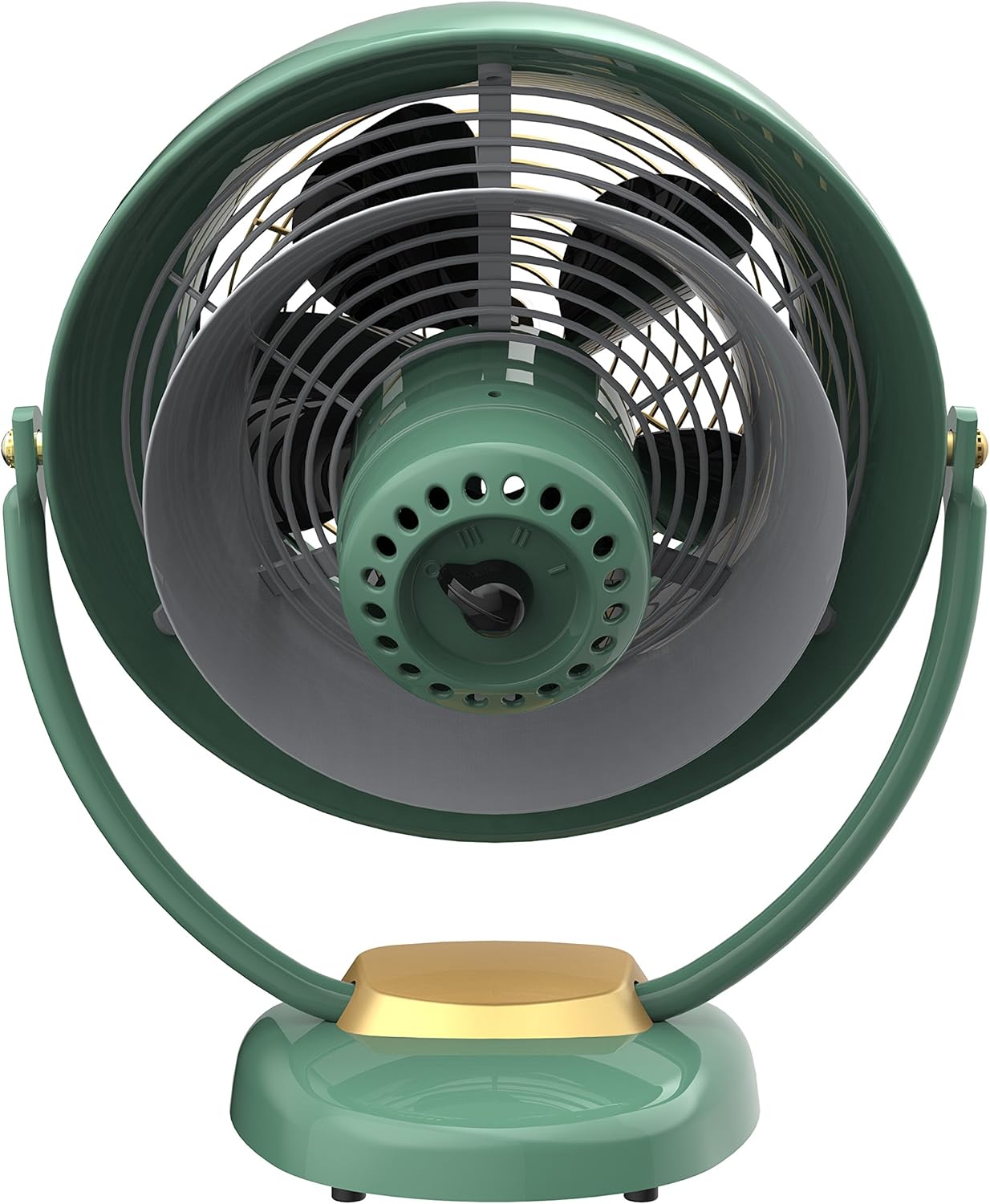 Vornado VFAN™ Sr. Vintage Fan, Large Retro Metal Air Circulator for Cooling & Decor, 3 Speed Settings, Adjustable Tilt, Durable Construction, Powerful Cooling Airflow, Floor Fan for Home, Green