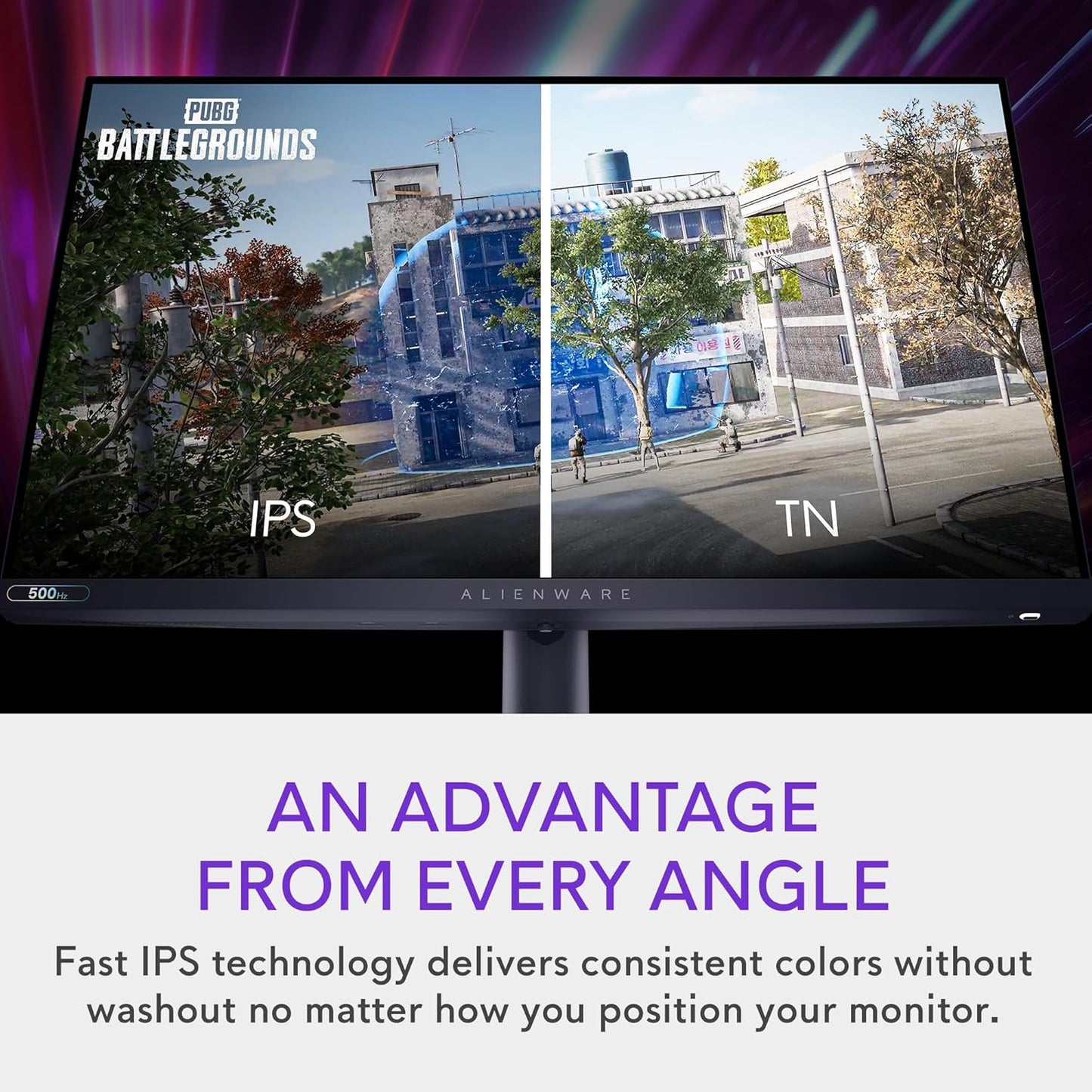 Alienware AW2524HF Gaming Monitor - 24.5-inch (1920x1080) 500Hz (Overclock) 0.5ms Display, Height/Tilt/Swivel/Pivot Adjustability, 3yr Advanced Exchange-Black