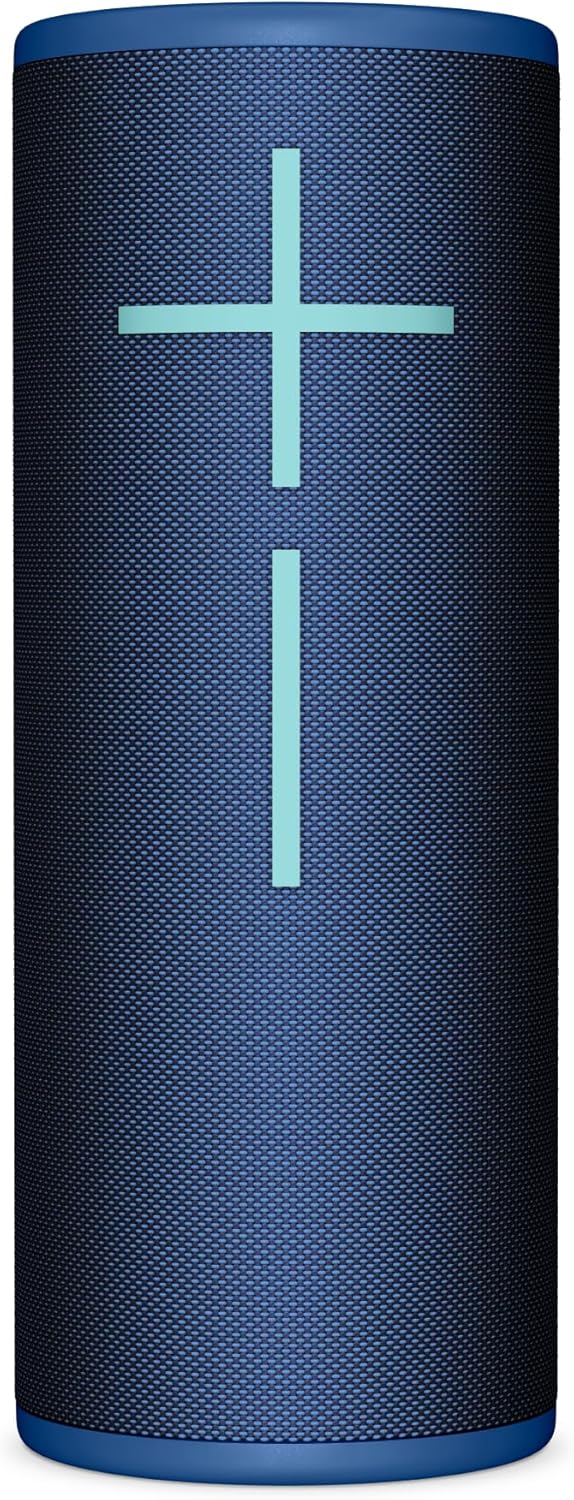 Ultimate Ears MEGABOOM 4 Portable Waterproof Bluetooth Speaker, 360-Degree Sound, Thundering Bass, 147ft Range, 20-Hour Battery, Floating Speaker - Blue