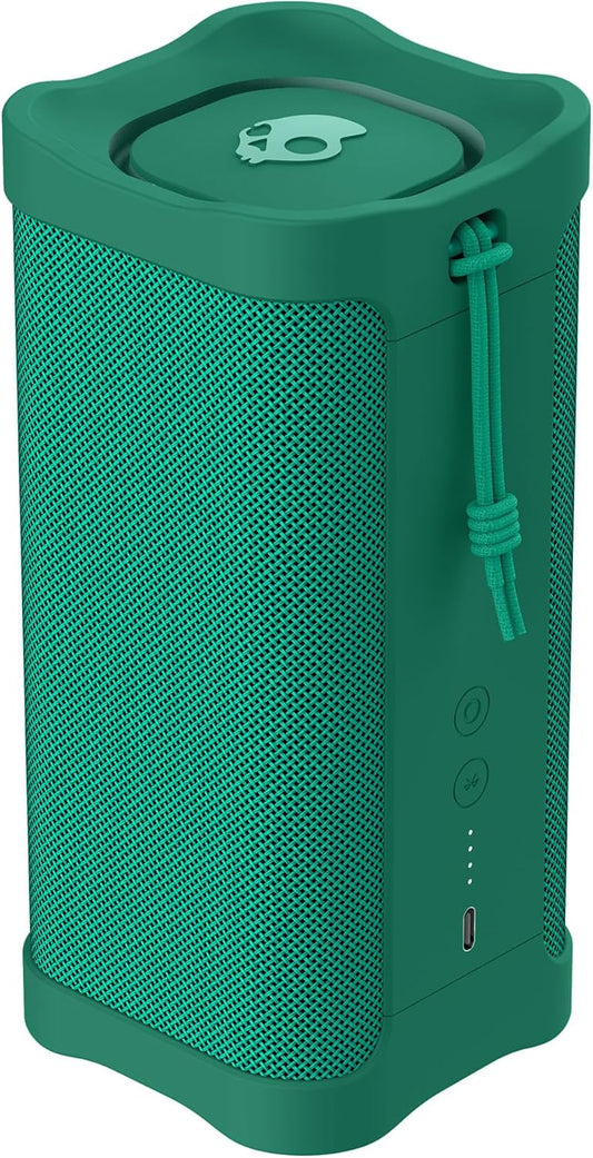 Skullcandy Terrain XL Wireless Bluetooth Speaker - IPX7 Waterproof Portable Speaker, 18 Hour Battery, Nylon Wrist Wrap, True Wireless Stereo (Green)