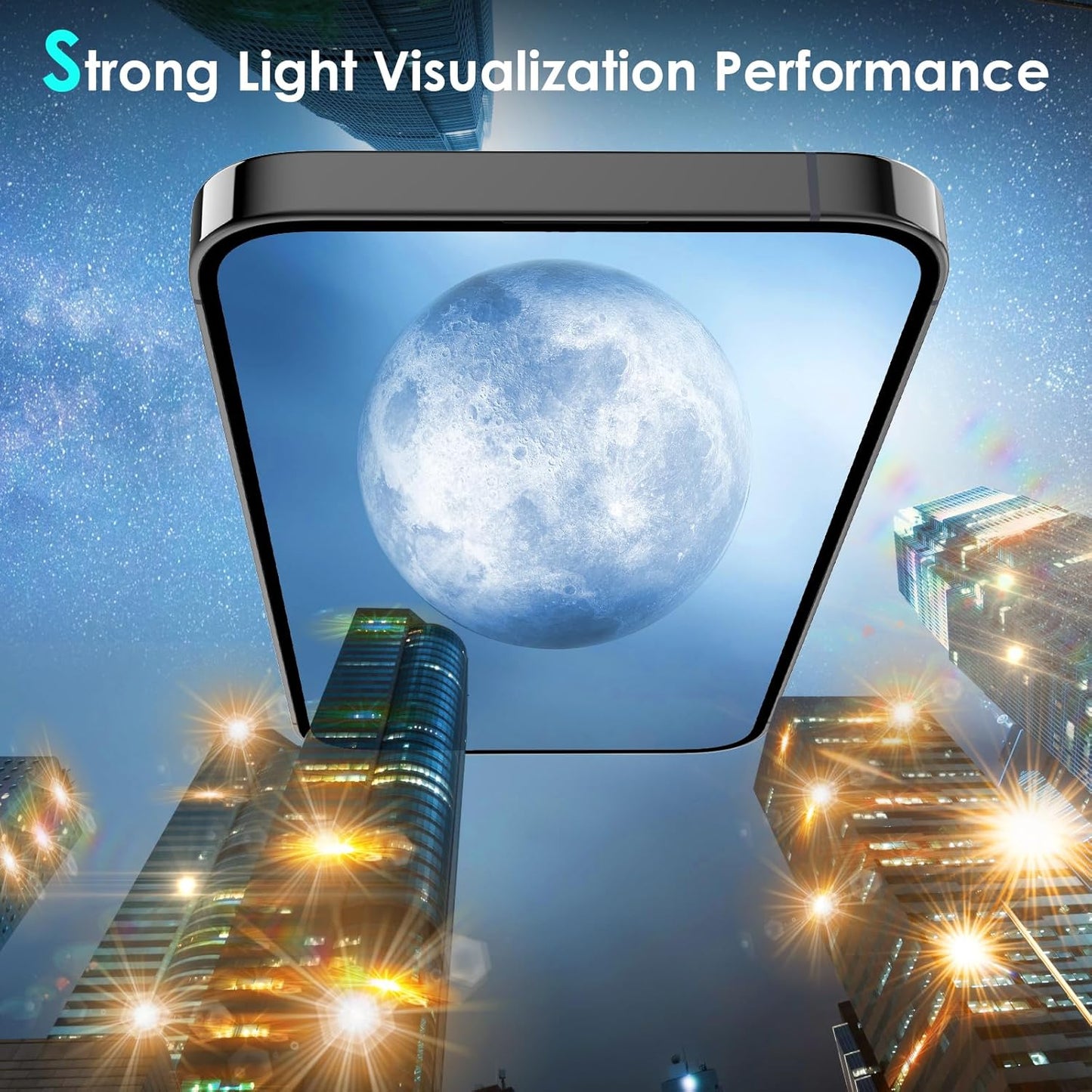 YWXTW Camera Lens Protector for iPhone 15 Pro/iPhone 15 Pro Max, [1 Step Installation Tray] Tempered Glass Screen Protector Metal Individual Camera Cover Accessories Case Friendly (Black Titanium)