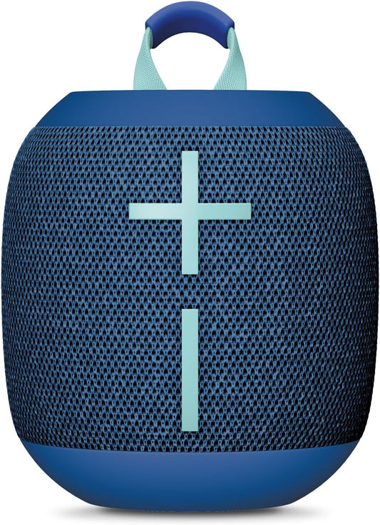 Ultimate Ears WONDERBOOM 4 Outdoor Speakers Bluetooth Waterproof with Big Bass & 360-Degree Sound, Dustproof Floating Wireless Speaker, 131ft Range - Blue