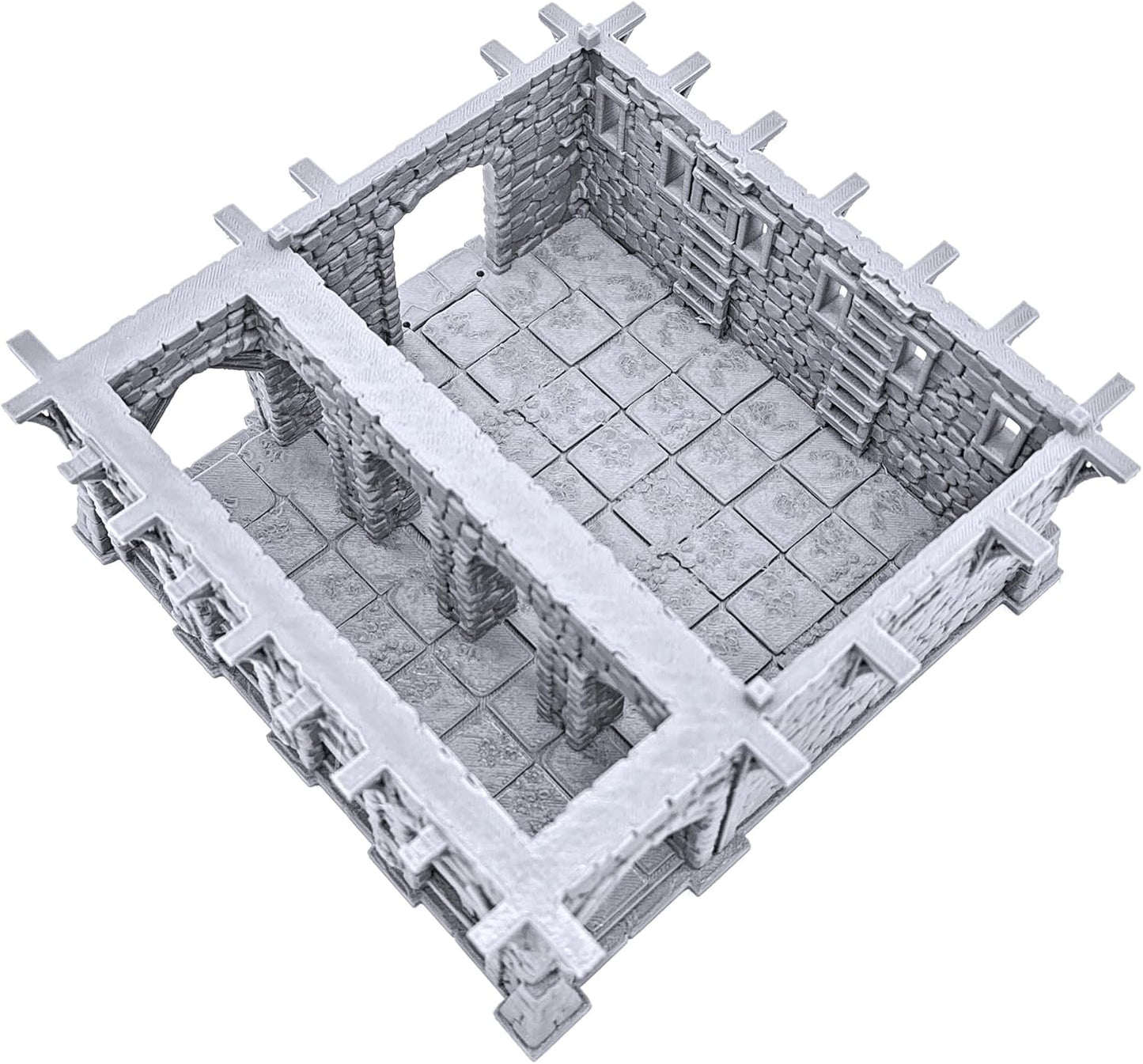 The Warehouse by Printable Scenery, 3D Printed Tabletop RPG Scenery and Wargame Terrain 28mm Miniatures