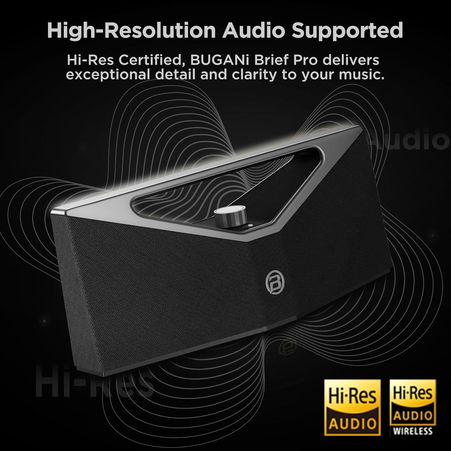 BUGANI Bluetooth Speaker Loud 160W,Waterproof Large Bluetooth Speaker Subwoofer Hi-Res Audio, 12H Playtime Party Outdoor Speakers for Camping, Beach, Gray