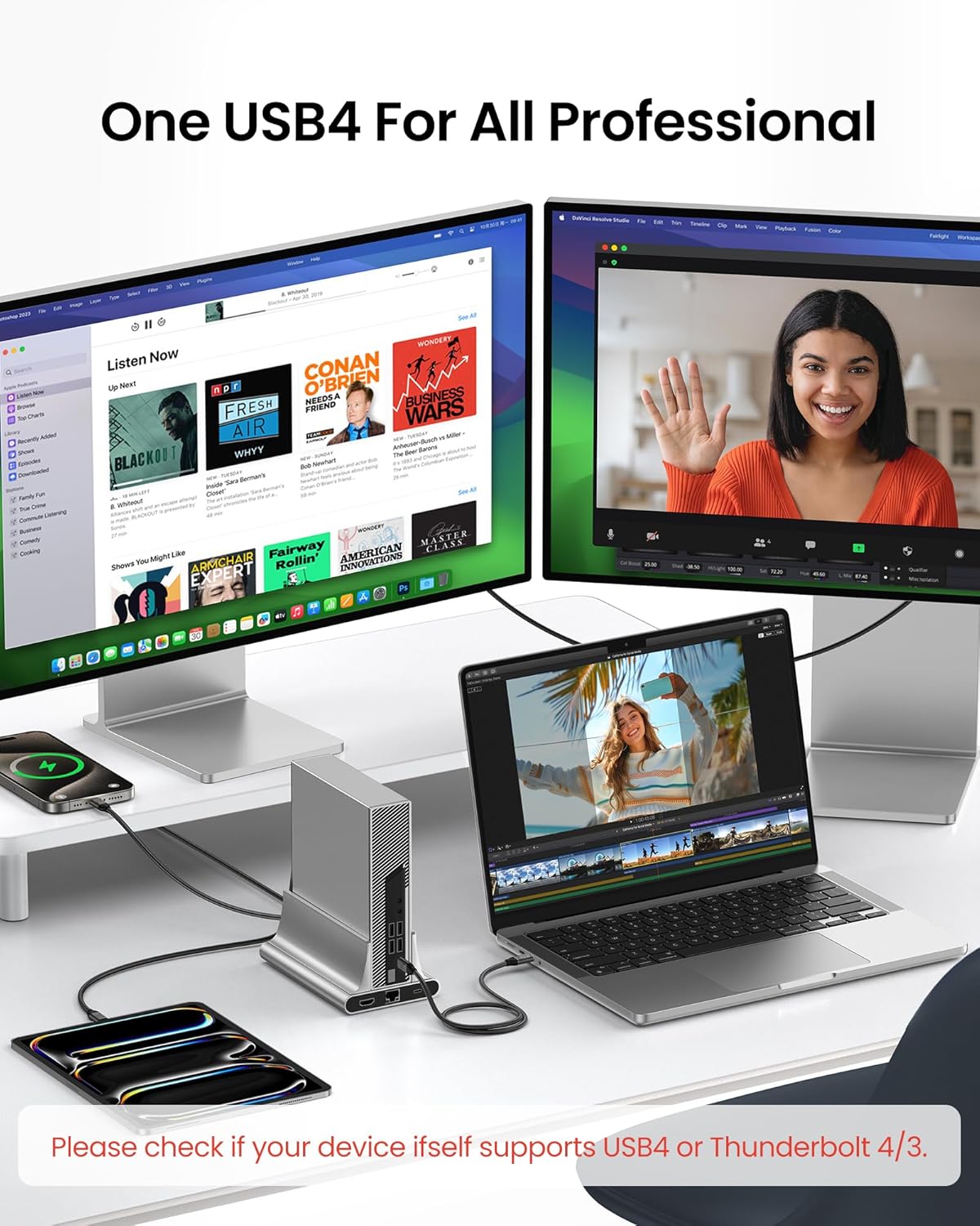 Silkland USB 4 for Long Thunderbolt 4 Cable 16.5FT/5M, 20Gbps Data Transfer, Supports 5K/4K@60Hz, 240W PD 3.1 Charging, USB C Video Cable Compatible for Thunderbolt 3, MacBook, SSD, Docking,VR Headset