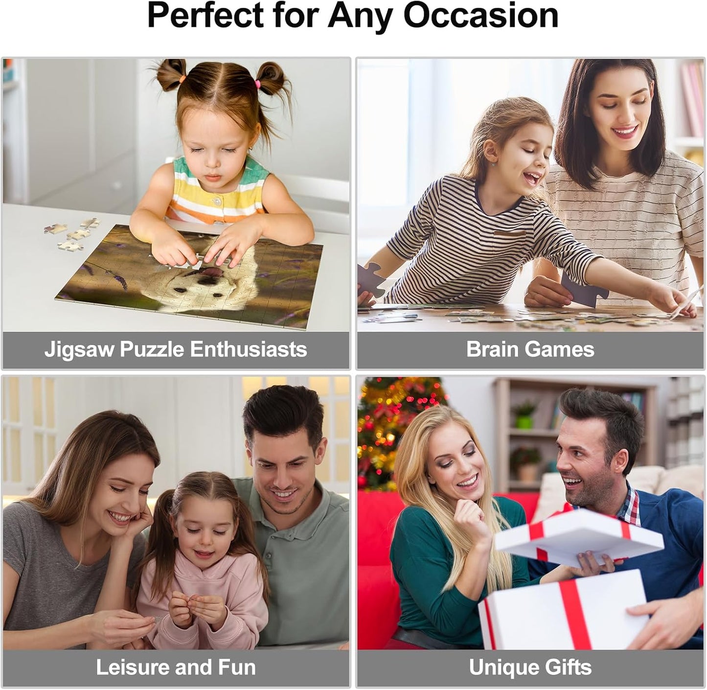 Personalized Photo Puzzles, Custom Jigsaw Puzzle for Adults, Customized Puzzle for Family, Wedding, Pet 500 Pieces, Unique Custom Keepsake Fun and Engaging for All Ages(20.5 * 15In Horizontal)