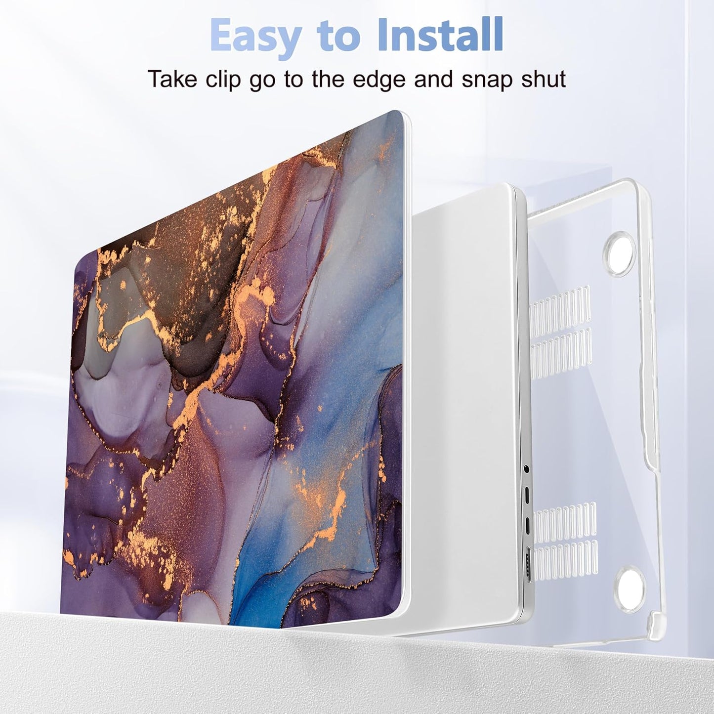 for MacBook Pro 16 inch Case 2021 2022 2023 2024 Release A3186 A3403 M4 A2991 M3 A2780 M2 A2485 M1 Pro/Max, Hard Shell Case with Screen Protector & Keyboard Cover, Abstract Art