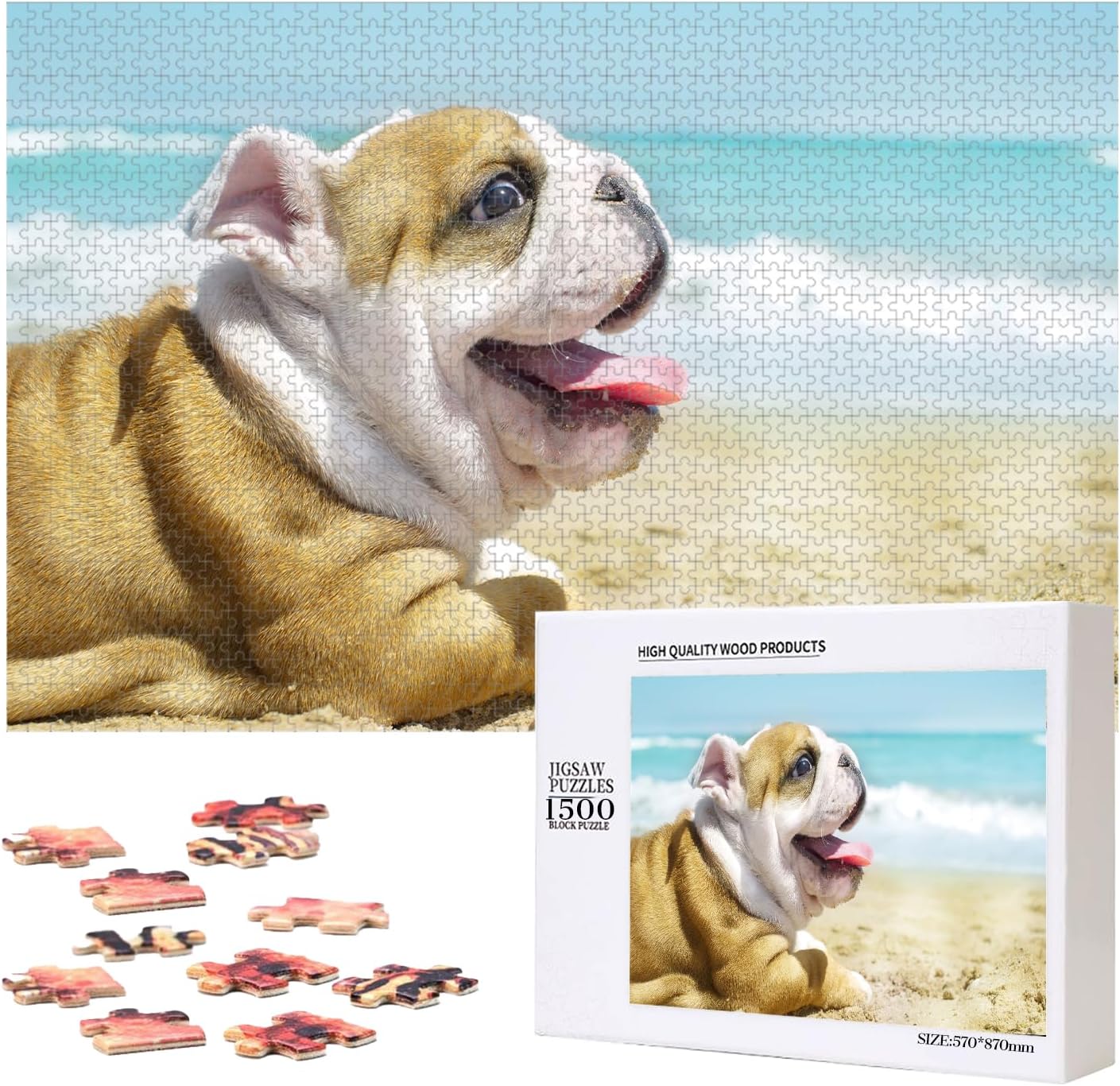 Custom Puzzle, Personalized Puzzle for Photos, Customized Puzzle 120/200/300/500/1000/1500 Pieces for Family, Christmas, Pet, Birthday, Wedding Gift