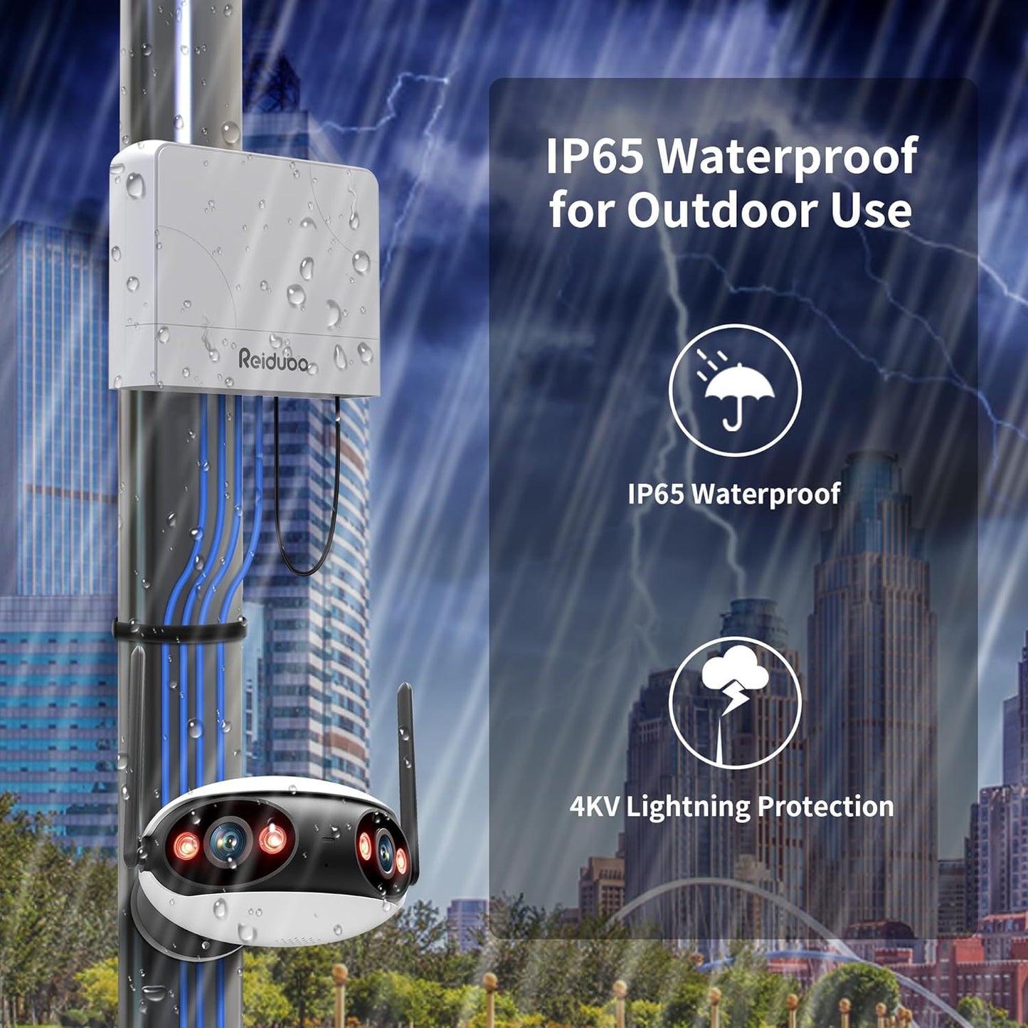 8 Port Gigabit PoE Switch Waterproof, 1000 Mbps 8 PoE+ Ports 120W, IEEE802.3af/at Power Over Ethernet Unmanaged Outdoor Network Switch, Plug & Play