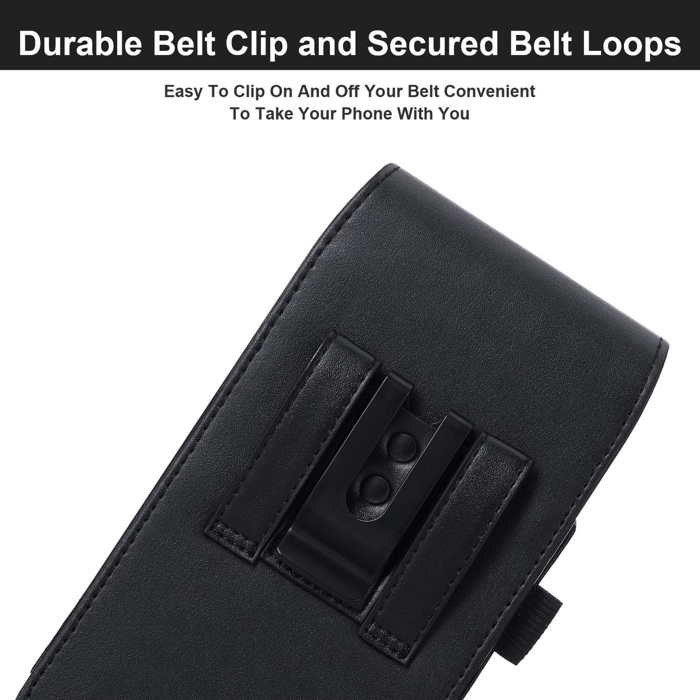 BECPLT for iPhone 15 Pro Max 15 Plus 14 Pro Max 13 Pro Max 12 Pro Max Holster Black Mobile Phone Belt Pouch Holster Cover Belt Clip Case Pouch for Samsung Galaxy S24+ S23+ S23+ S22+ S23 FE S21 FE 5G