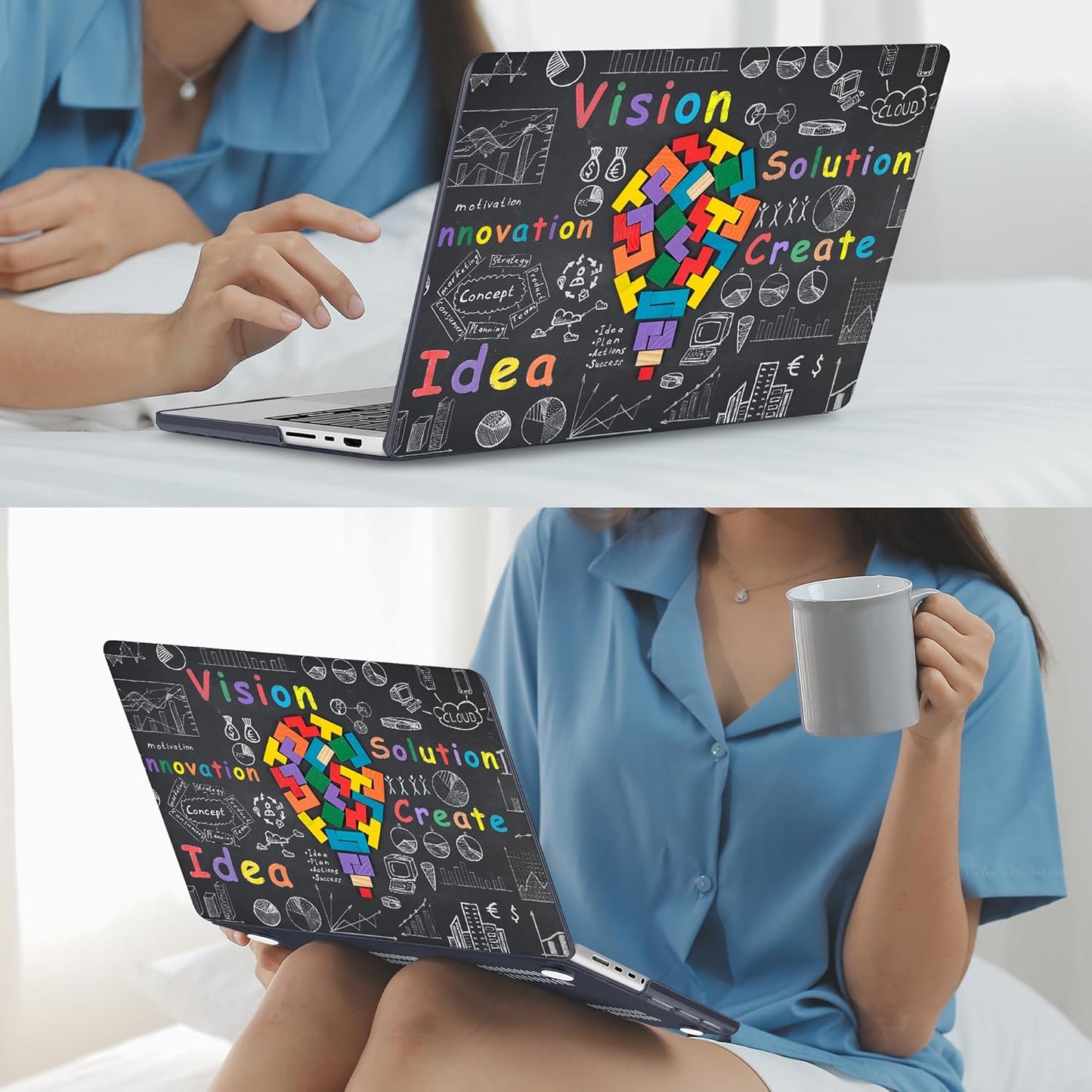 Mektron Case for MacBook Pro 16" M4 A3403 A3186 M3 A2991 M2 A2780 M1 A2485 (2021/2023/2024) Pro/Max with Touch ID, Hard Shell Plastic Laptop Cover Keyboard Cover Screen Protector, Black