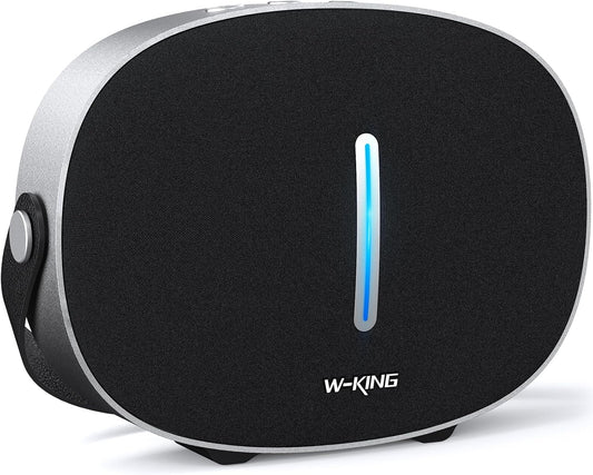 Bluetooth Speaker Loud, W-KING T8II Portable Bluetooth Speakers Wireless, 96W Peak Powerful Outdoor Boombox Subwoofer, Deep Bass/Clear Sound, BT5.4/Fast Charging/PowerBank/USB/AUX, Party Large Speaker