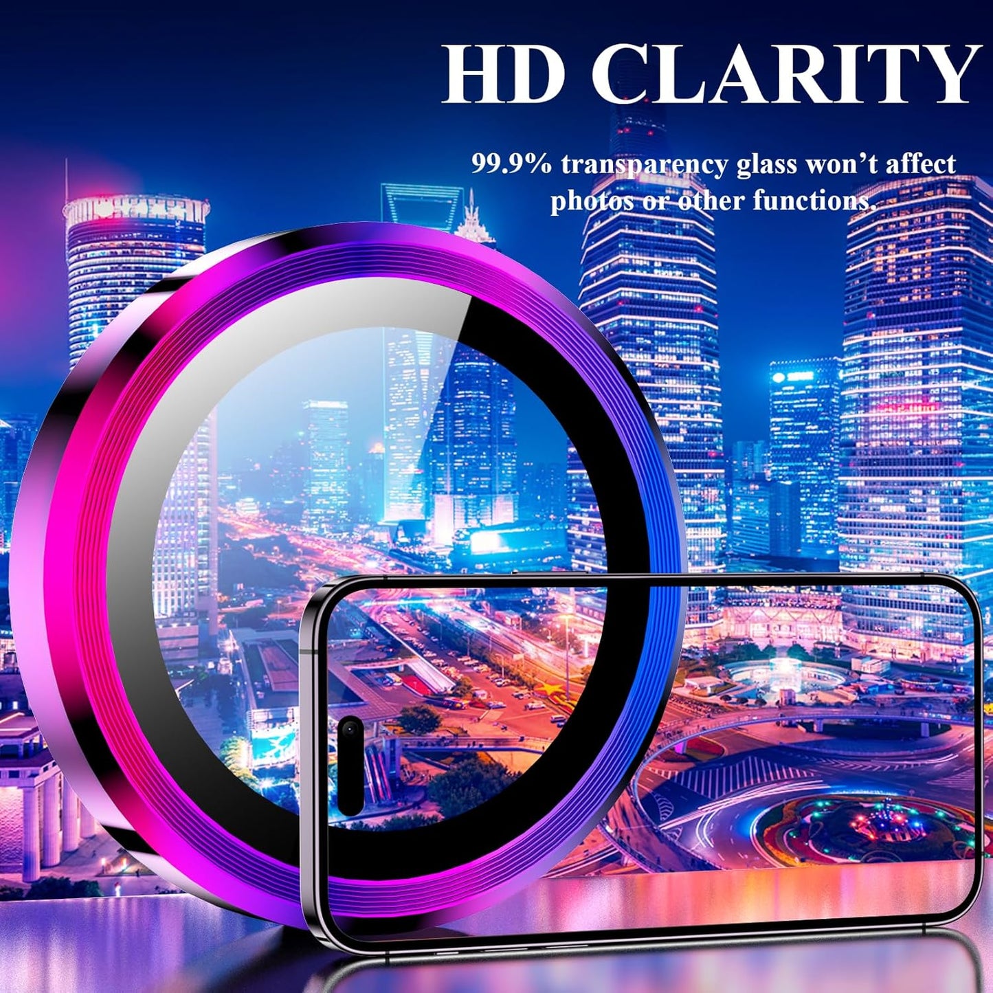 YWXTW Screen Protector (6.7 inch) for iPhone 14 Pro Max, 9H Tempered Glass, Scratch Resistant, Waterproof, Glossy, 1 Set