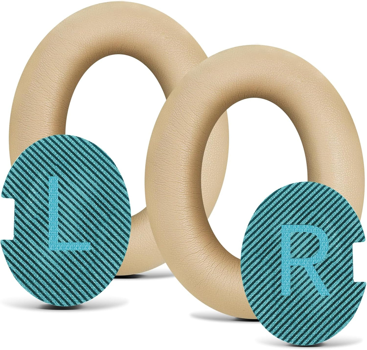 Headphones Replacement Ear Pads, Protein Leather earpad Cushions for Bose AE2/QC15/QC25 Headphones, Replacement Earpads, Softer Memory Foam - Apricot