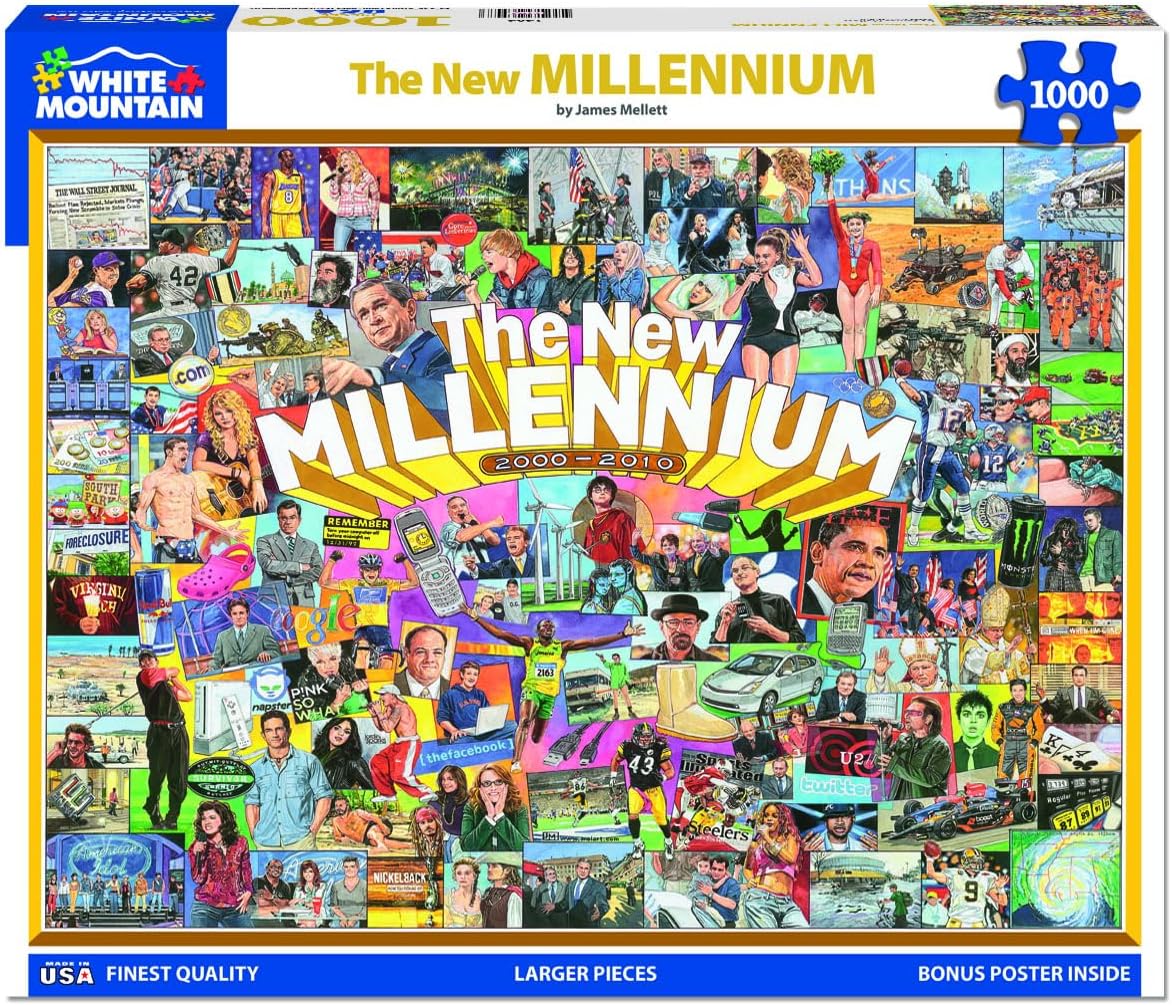 White Mountain Puzzles The New Millennium - 1000 Piece Jigsaw Puzzle