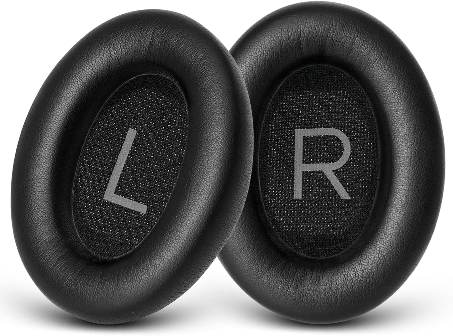 GEVO Replacement Ear Pads for Bose QC45, Ear Cushions for Bose QuietComfort 45 (QC45) & Quiet Comfort SE (QC SE) Headphones, Earpads with Softer Leather Noise Isolation Foam (Black)