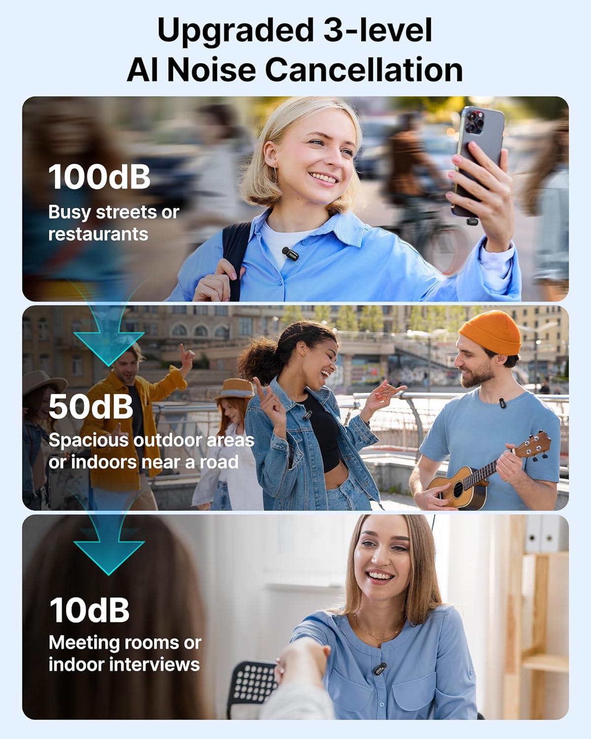 BOYA mini Wireless Microphone for iPhone with MFi Certified Ligntning Interface,Noise Cancellation, 30H Battery Life with Charging Case,AI Voice Changer for Video Recording, Live Streaming, Interviews