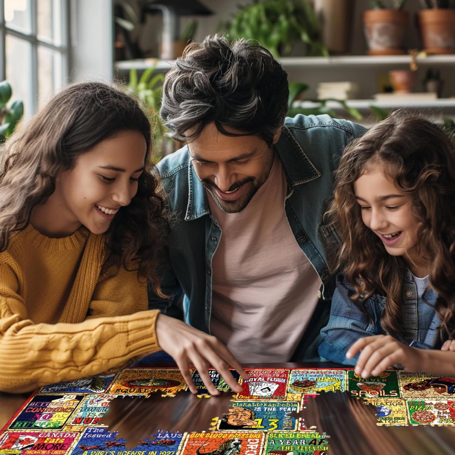 White Mountain Did You Know Fun 1000 Piece Puzzle for Adults Vintage Collage Jigsaw Puzzles for Seniors