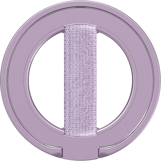 EWA MagOne Ultra Phone Grip Stand with Replaceable Elastic Finger Loop, Removable Magnetic Ring Holder Kickstand Loop, Accessories for iPhone 16, 15, 14, 13 Pro/Max/Plus (Purple)