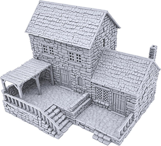 Stonestreet Baker by Printable Scenery, 3D Printed Tabletop RPG Scenery and Wargame Terrain 28mm Miniatures