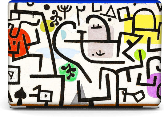 Berkin Arts for MacBook Pro 14 inch Cover A3401 A3185 A3112 A2992 A2918 A2779 A2442 with M4 M3 M2 M1 Chip(2021-2024 Release) Keyboard & Screen Cover Naive Art (Picture of A Journey by Paul Klee)