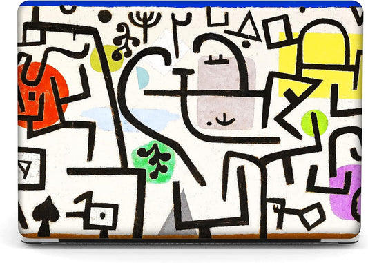 Compatible with MacBook Pro 13 inch Art Case Skin, 2022, 2021, 2020-2018 Release A1708 Abstract Hard Shell with Keyboard Cover & Screen Protector (Picture of A Journey by Paul Klee)