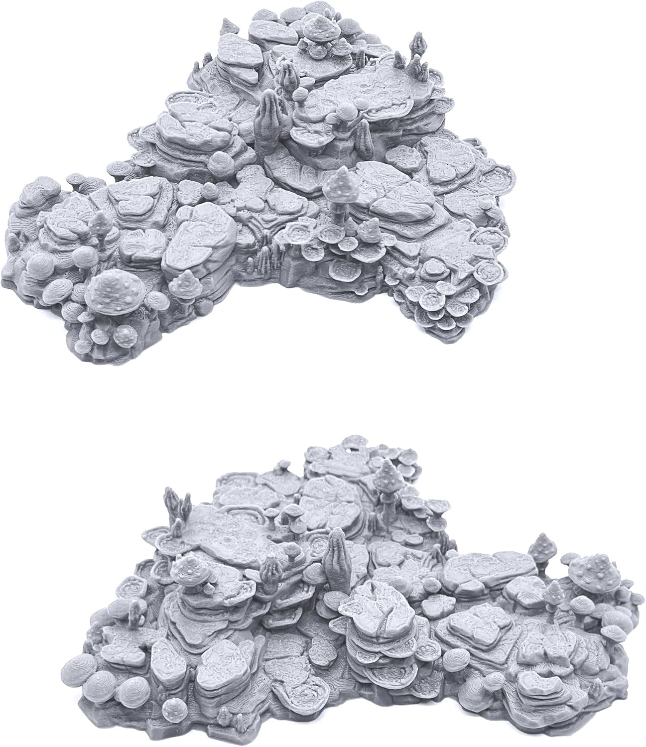 EnderToys Shroom Grotto Floors by Printable Scenery, 3D Printed Tabletop RPG Scenery and Wargame Terrain 28mm Miniatures