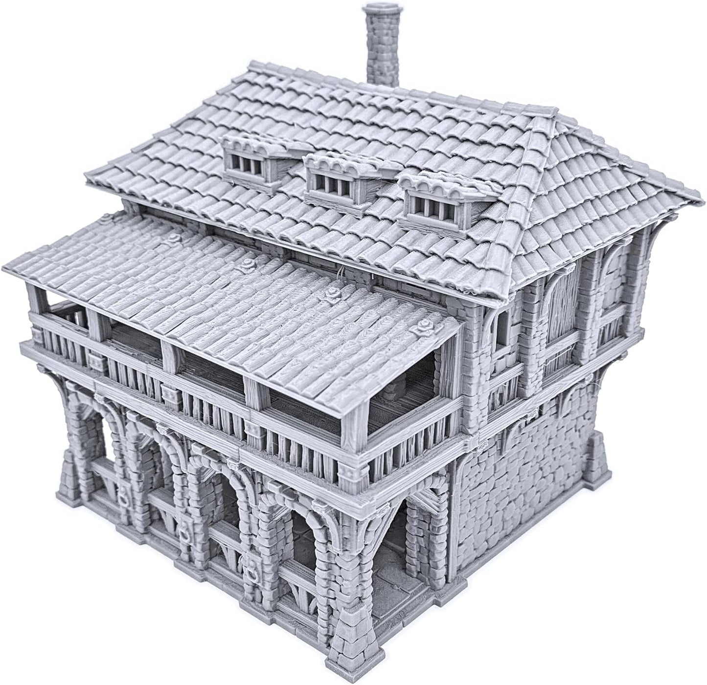 The Warehouse by Printable Scenery, 3D Printed Tabletop RPG Scenery and Wargame Terrain 28mm Miniatures