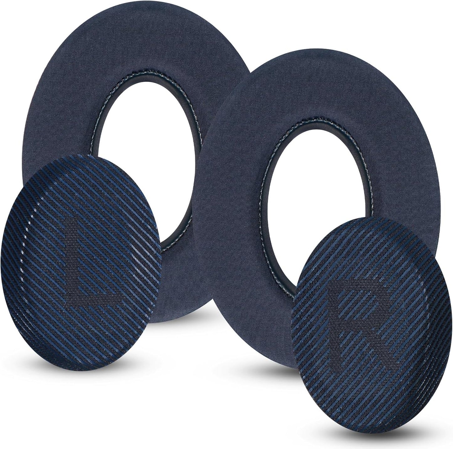 Full Cooling Gel Replacement Earpads for Bose Quiet Comfort QC35 Headphones Ear Pads Cushions with Breathable Ice Silk Fabric, High-Density Noise Cancelling Foam - Blue