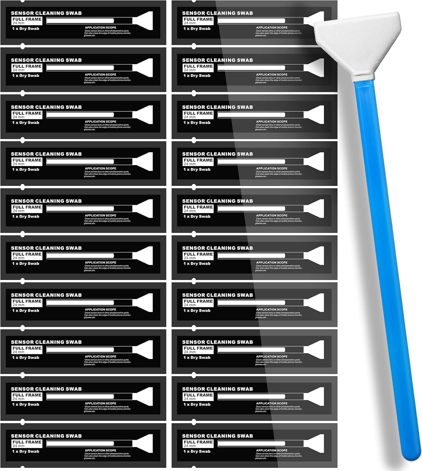 AAWipes Sensor Cleaning Swabs for Full Frame Sensor of DDR24 DSLR or SLR (20 Pack of 24mm Sensor Cleaning Swabs) (HCS-24)