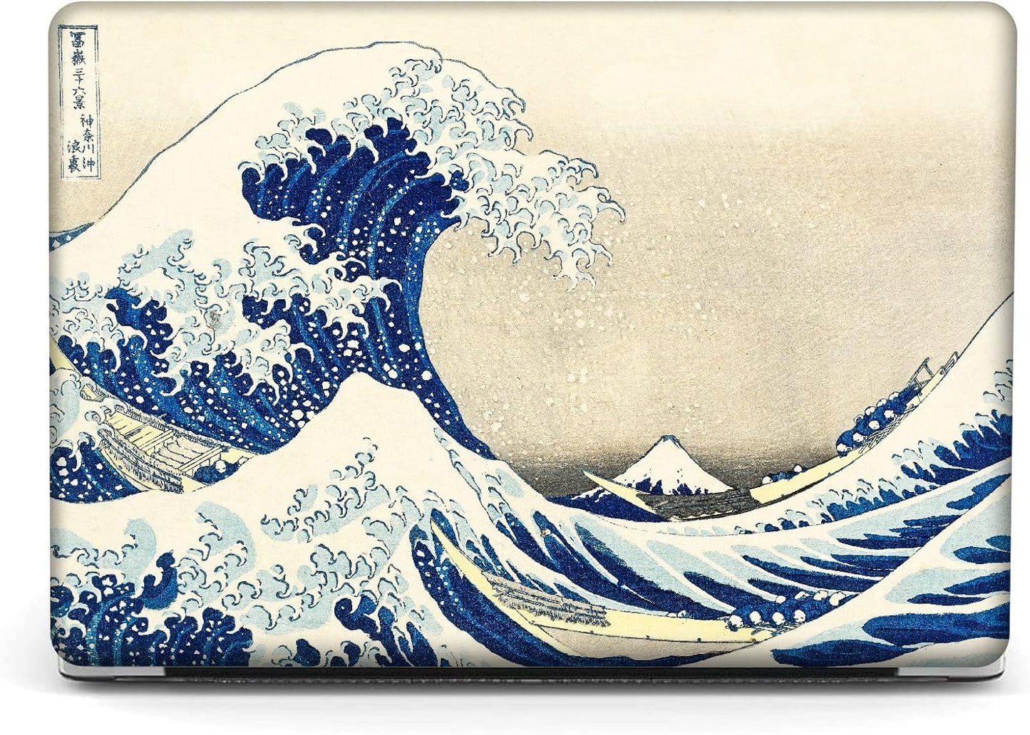 Berkin Arts for MacBook Air 13.6 inch Case A3240 A3113 A2681 (M4 M3 M2) 2025 2024-2022 Release with Keyboard Cover & Screen Protector (The Great Wave by Hokusai)