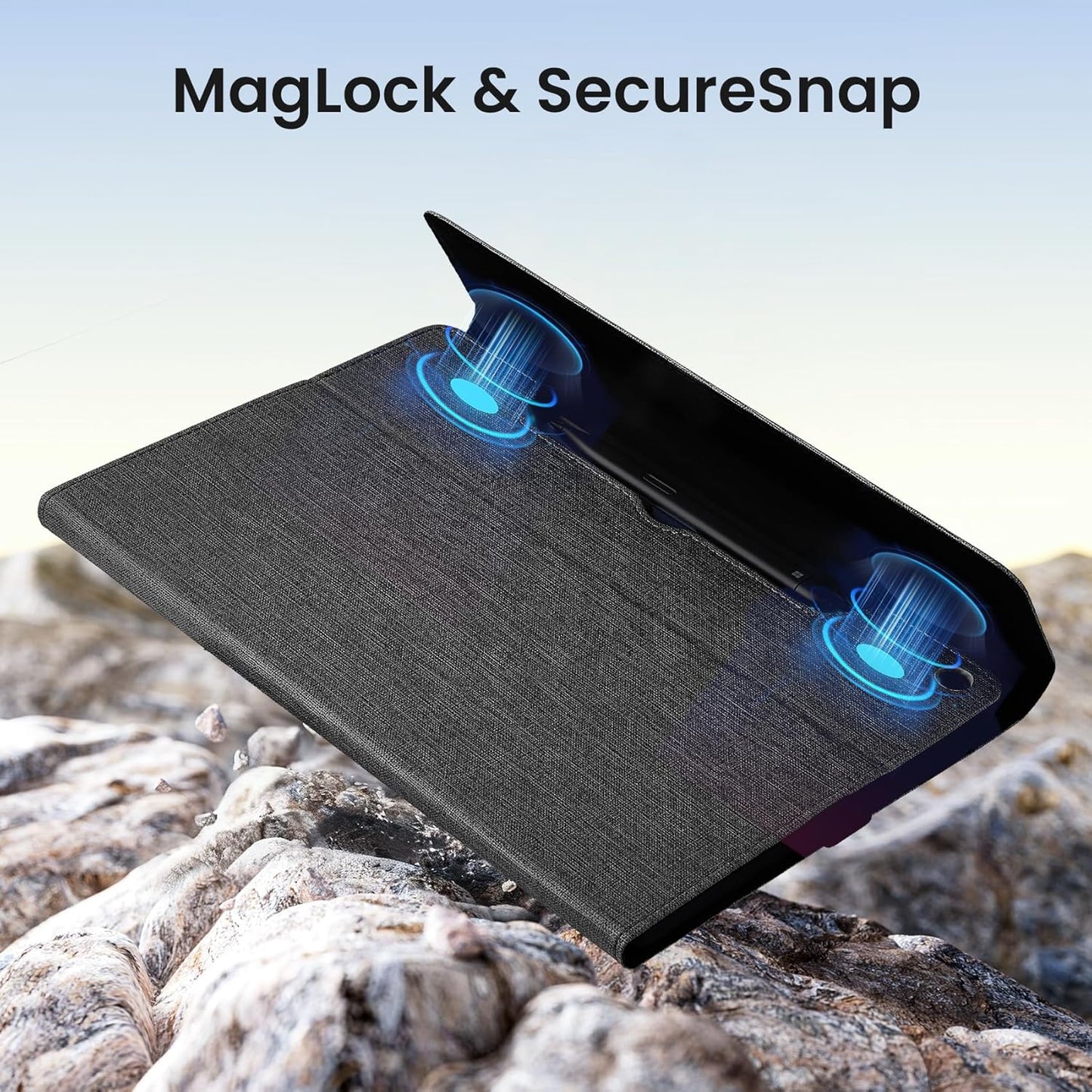 Omnpak Case for Microsoft Surface Pro 12" 2025, Lightweight Protective, Multiple Angle Viewing, Stylus Holder, Compatible with Type Cover Keyboard