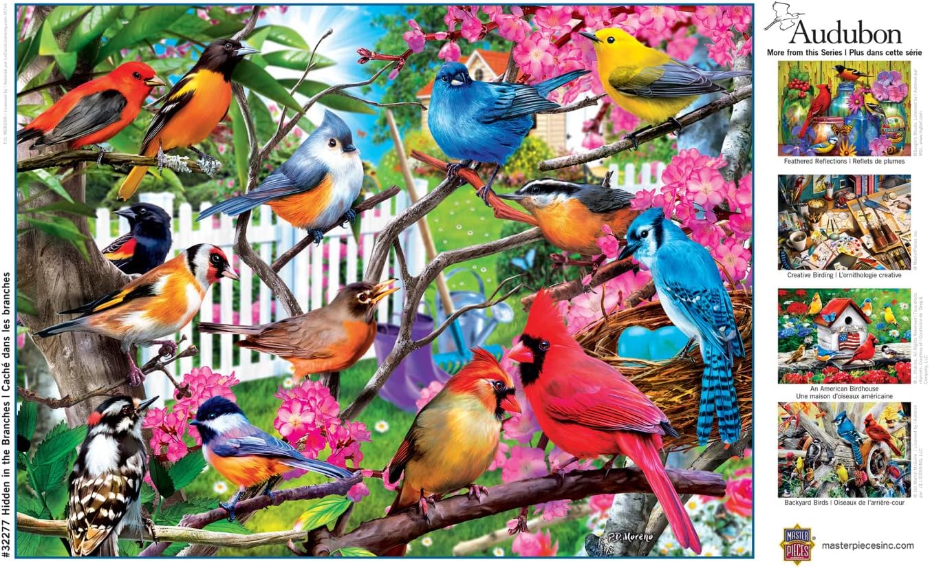 MasterPieces 300 Piece EZ Grip Jigsaw Puzzle - Hidden in The Branches - 18"x24"