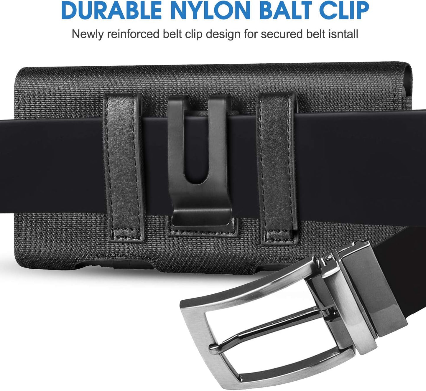 BECPLT for Galaxy S24 Ultra 5G Holster Case,Galaxy S23 Ultra S22 Ultra 5G S22+ 5G S21 Ultra 5G Nylon Holster Belt Case with Clip/Loops Belt Pouch Holder for Galaxy Note 20 Ultra S20+ S20 Ultra 5G