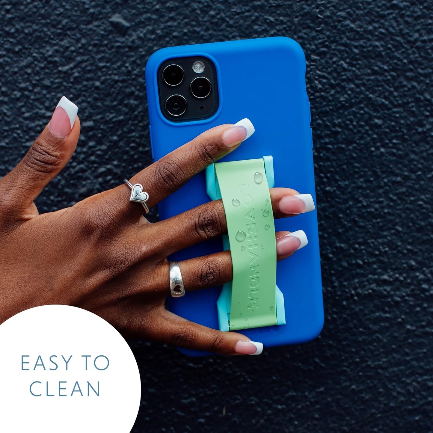 LOVEHANDLE PRO Premium Phone Grip - Silicone Phone Strap - Magnetic Phone Mount and Kickstand for Smartphone and Tablet - Party Bear Silicone