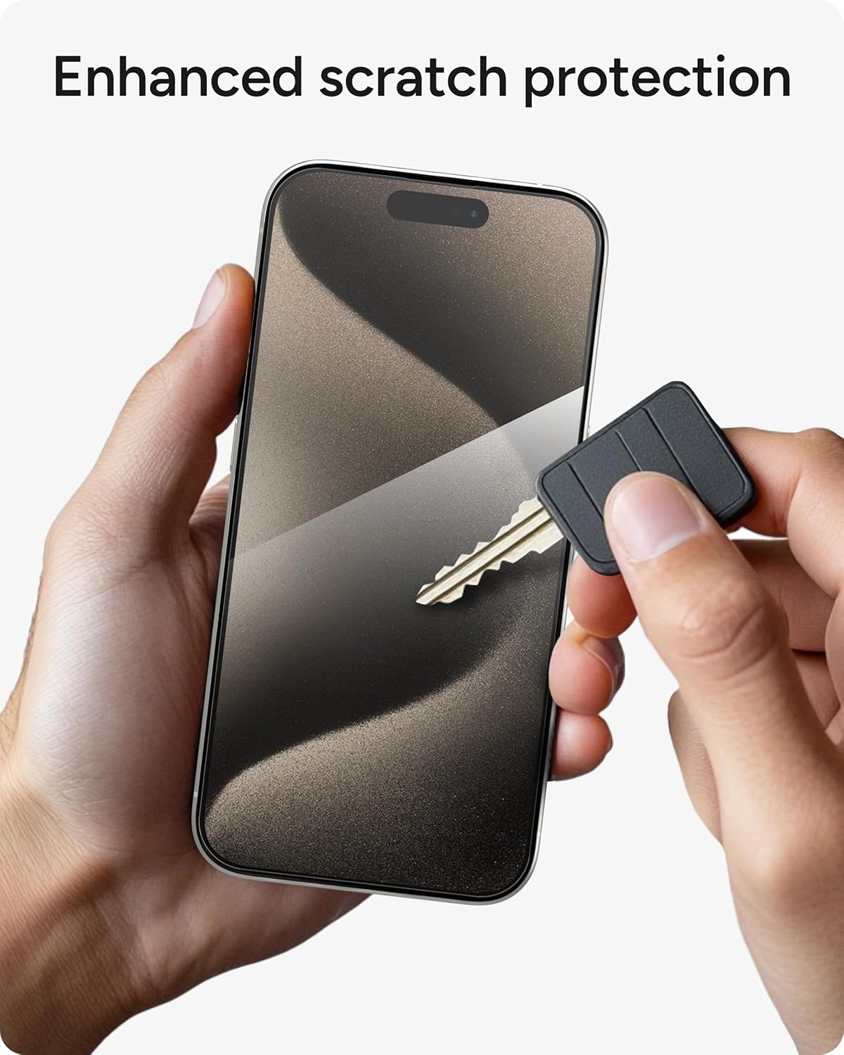 ZAGG InvisibleShield Glass Elite iPhone 15 Pro Screen Protector - 5X Stronger with Reinforced Edges, Scratch & Smudge-Resistant Surface, Easy to Install