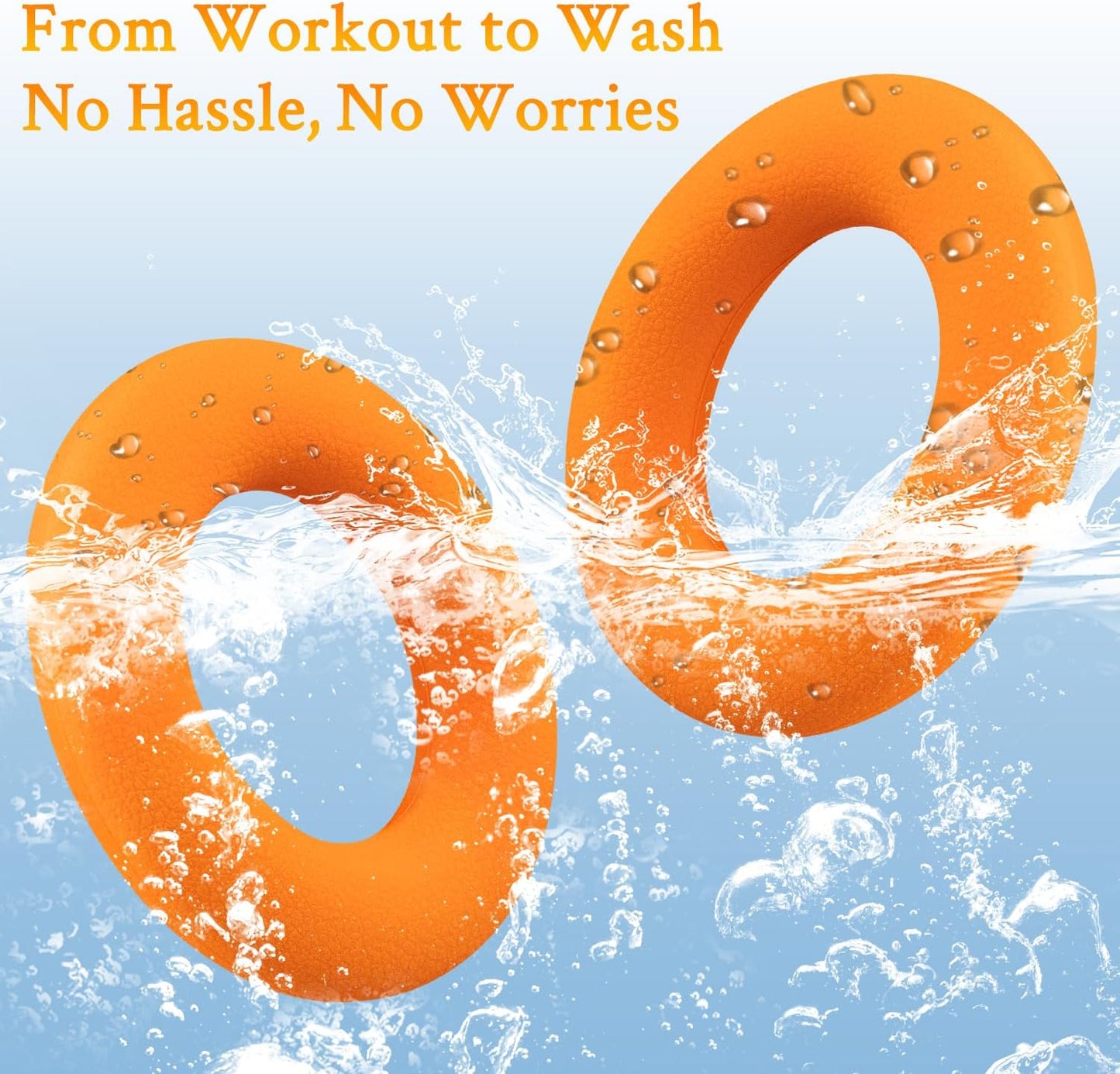 SOULWIT Silicone Ear Pads Cover Protector for Bose QuietComfort QC15 QC25 QC2 QC35 QC45/Ae2 Ae2i Ae2w/SoundTrue & SoundLink AE Headphones Cushions, Sweatproof, Easily Washable - Orange