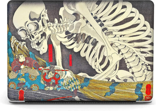 Berkin Arts for MacBook Air 15 inch Case 2025 2024 2023 Release M4 A3241 M3 A3114 M2 A2941 with Keyboard Cover & Screen Protector Feudal Japan Art (The Skeleton Specter by Kuniyoshi)