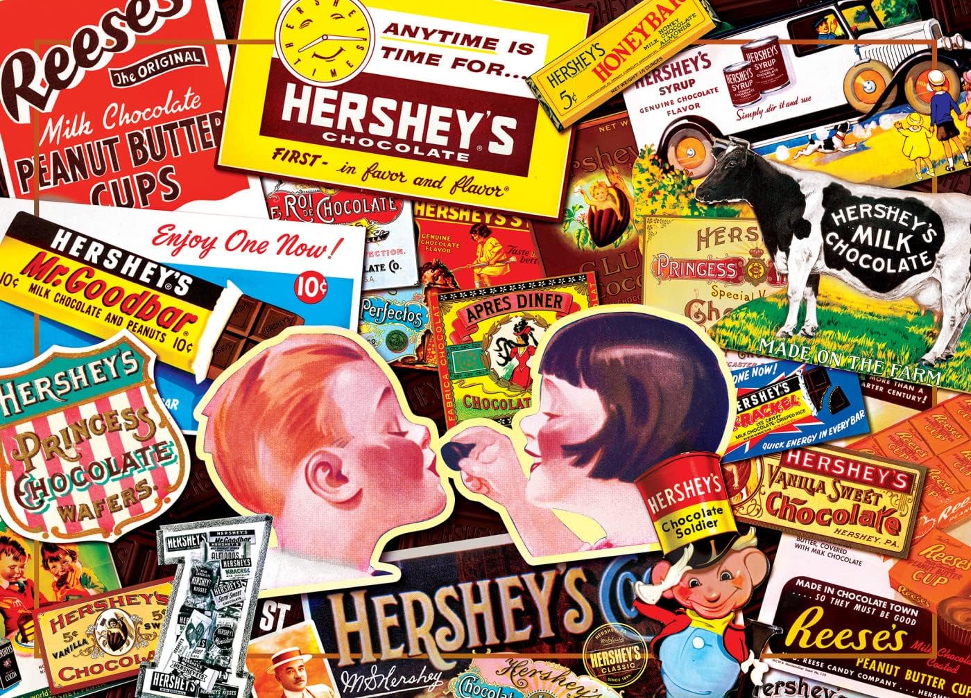 Baby Fanatics MasterPieces 1000 Piece Jigsaw Puzzle for Adults, Family, Or Kids - Hershey Vintage - 19.25"x26.75"