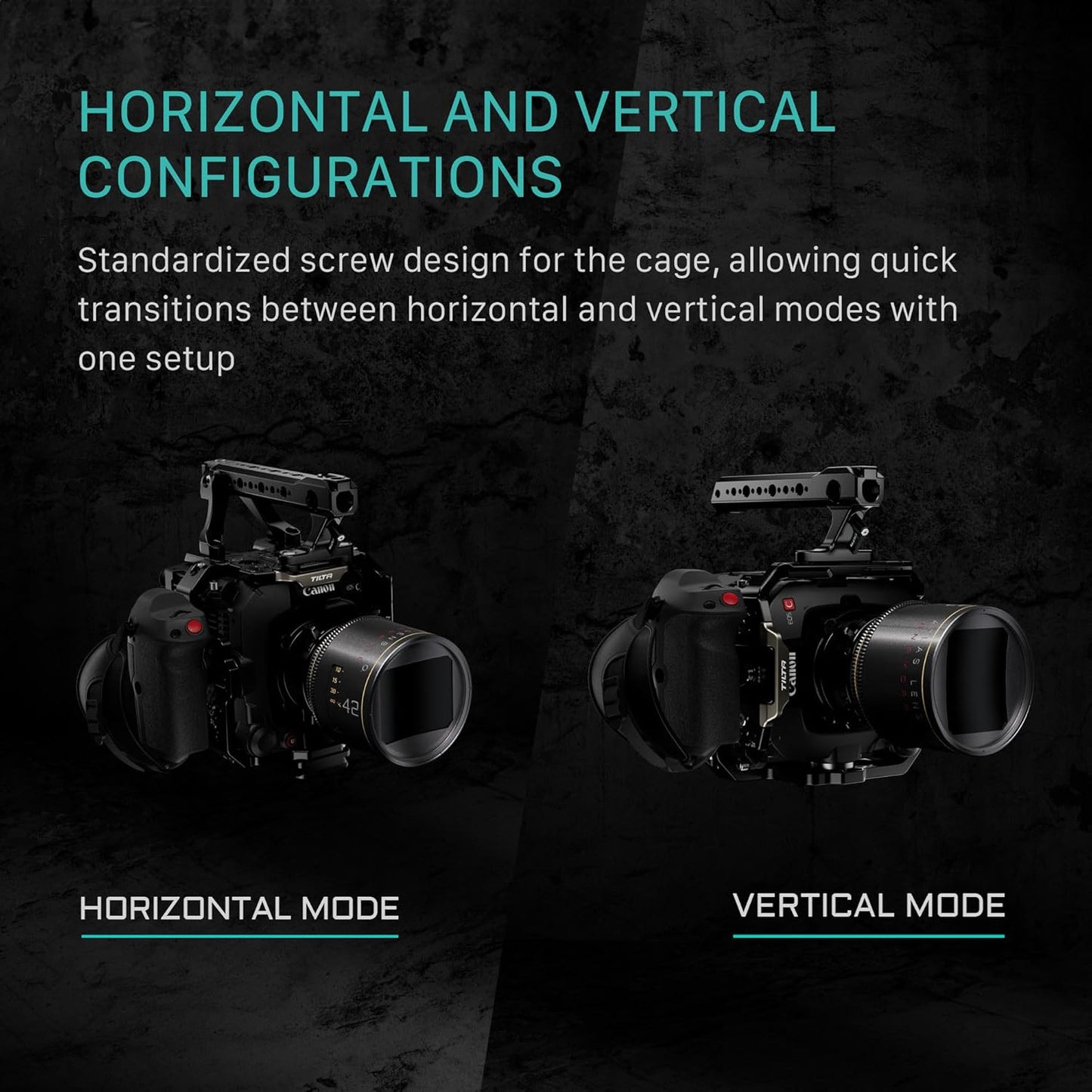 Tilta Camera Cage Pro Kit V-Mount for Canon C400 | Includes Cage, Battery Plate, Shoulder Baseplate, Right Side Arm & More | Arri Rosette, NATO Rail, 3/8"-16 & 1/4"-20