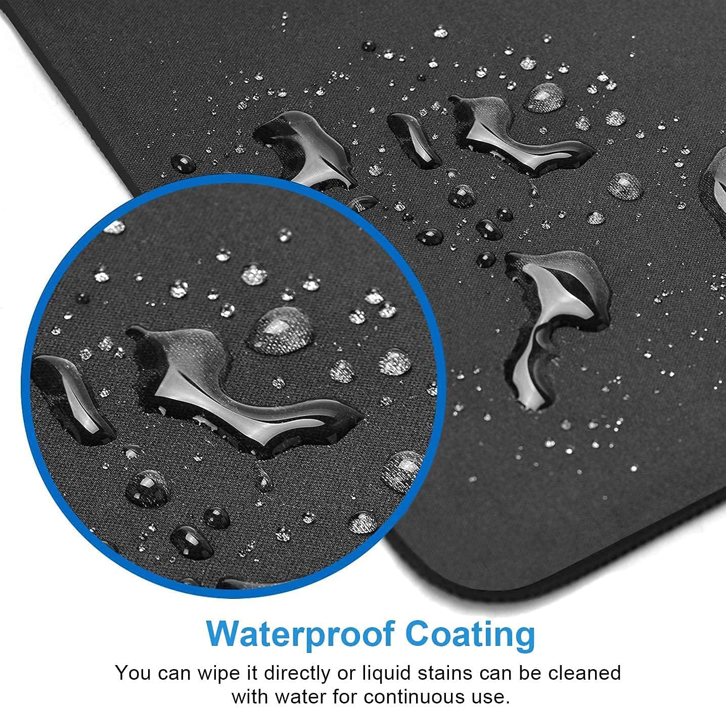 Blue Flower Mouse Pad,Cute Floral Mouse pad,Custom Small Mouse Pads with Designs,Portable Office Non-Slip Rubber Base Wireless Mouse Pad for Laptop