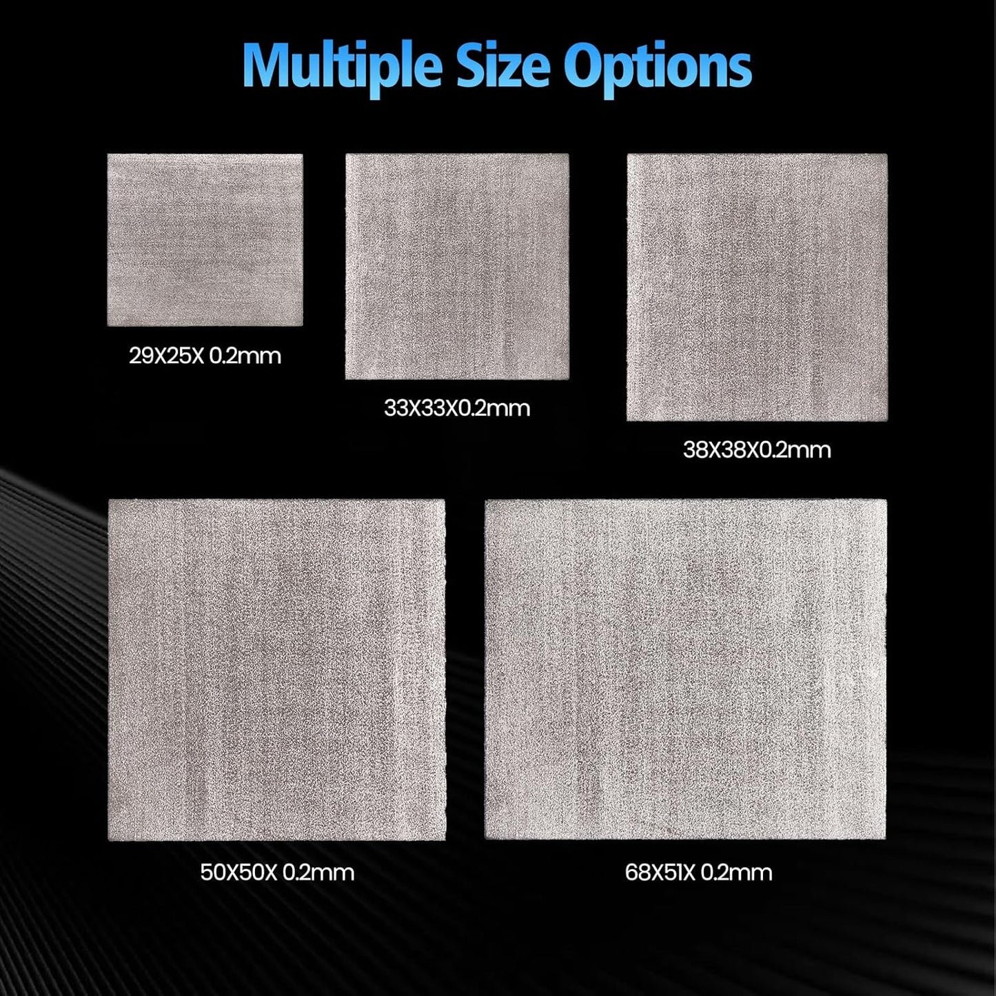 Thermal Pad,38 * 38 * 0.2mm,Graphene Thermal Pads for GPU/CPU/SSD/Electronics - Highly Efficient, Compressible (38 * 38mm)