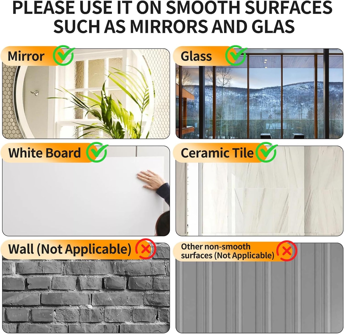 ZYCCER Double Sided Silicone Suction Phone Holder Mount,Compatible with iPhone and Android Cases Hands-Free Mirror Shower Phone Mount Strong Grip Holder (Transparent, Single Sided 1PCS)