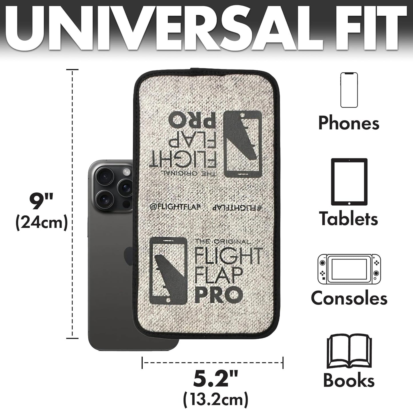 Airplane Phone Holder, Flexible Tablet and Cell Phone Holder, Folding Cellphone Stand for Desk, Bed, Office, Treadmill - Airplane Accessories Long Flight Travel - Plane Essentials (Pro)