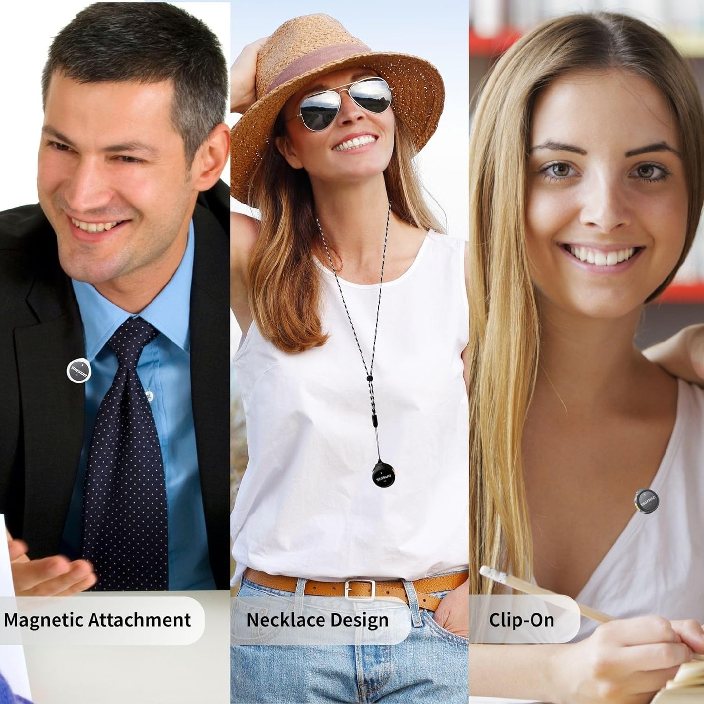 Wireless Lavalier Microphone for iPhone Android, Mini Clip-On Mic with Portable Charging Case, for YouTube Vlogging, Video Recording, Podcast, TikTok Content Creation