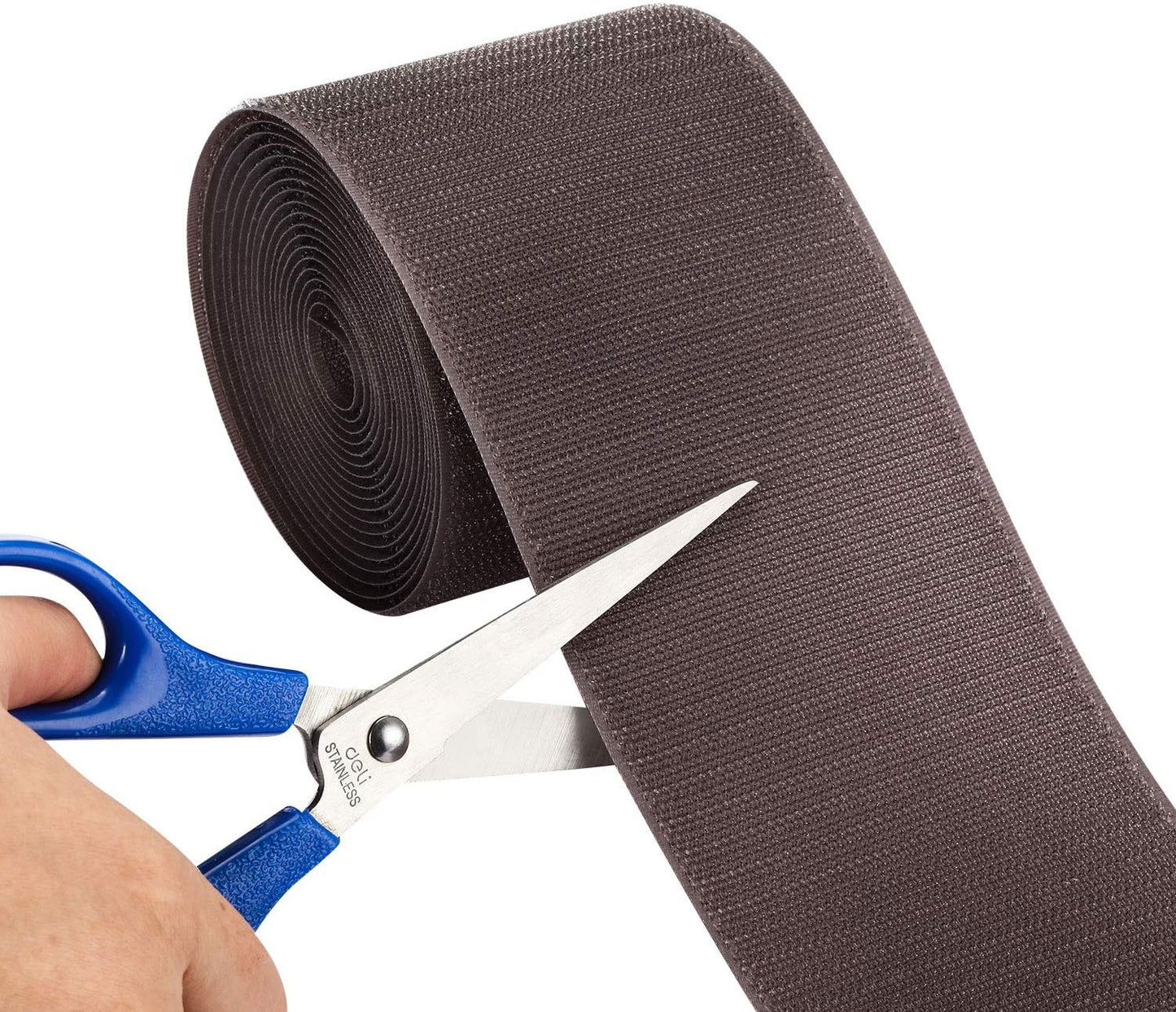 WILLBOND 2 Pack 10 ft x 3 Inch Cable Floor Strip Cable Cover Cords Carpet Protector Management Hook and Loop Tape for Wires on Floor Cords and Prevent a Trip Hazard (Gray)