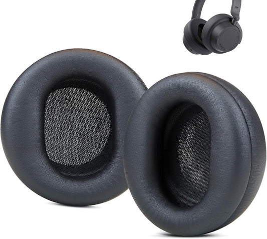 Replacement Earpads for Microsoft Surface Headphones 1 2 Wireless Noise Cancellation Headsets,Ear Pads Cushions with High-Density Noise Isolation Foam,Soft Protein Leather-Black